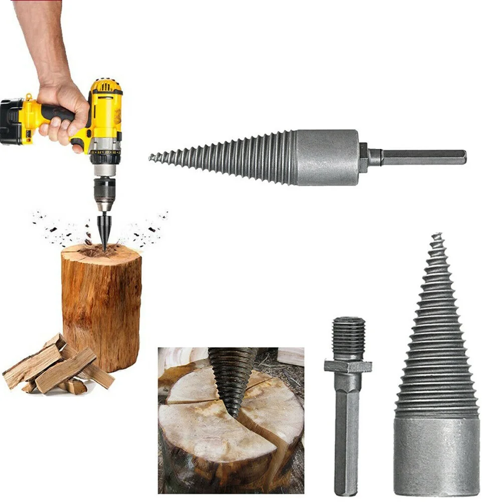 

Screw Drill Bit Screw Splitting Cones Drivers Log Splitting Cones Drivers Woodworking Durable