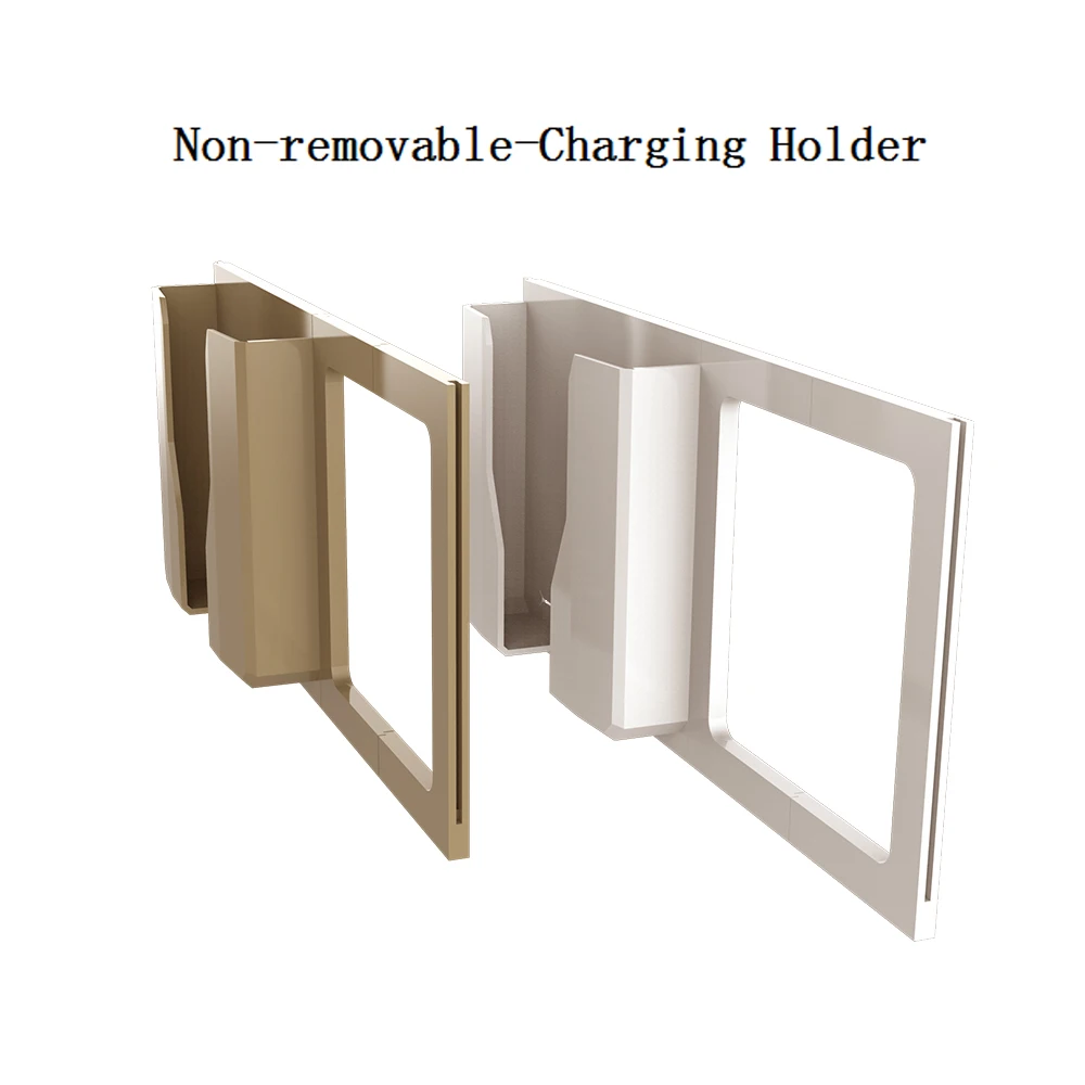Non-removable-Holder 13A универсальная настенная розетка переключатель управления розетка 5 отверстий 2USB умный индукционный порт зарядки для мобильного 5В 2.1A - Тип: Non-removable-Holder