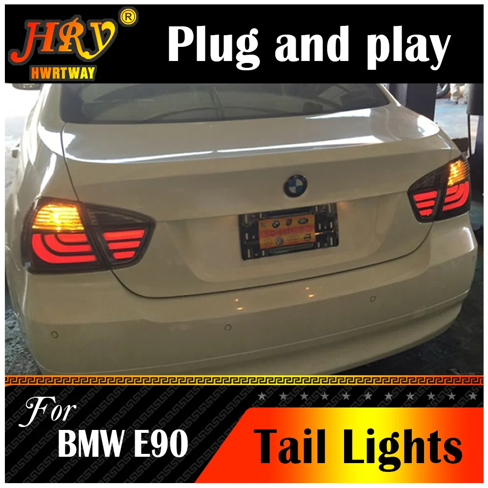 

Car Styling Taillights For BMW E90 Taillights 3 Series Rear Lamp 318i 320i 325i LED DRL++Turn Signal+Brake+Reverse LED Light