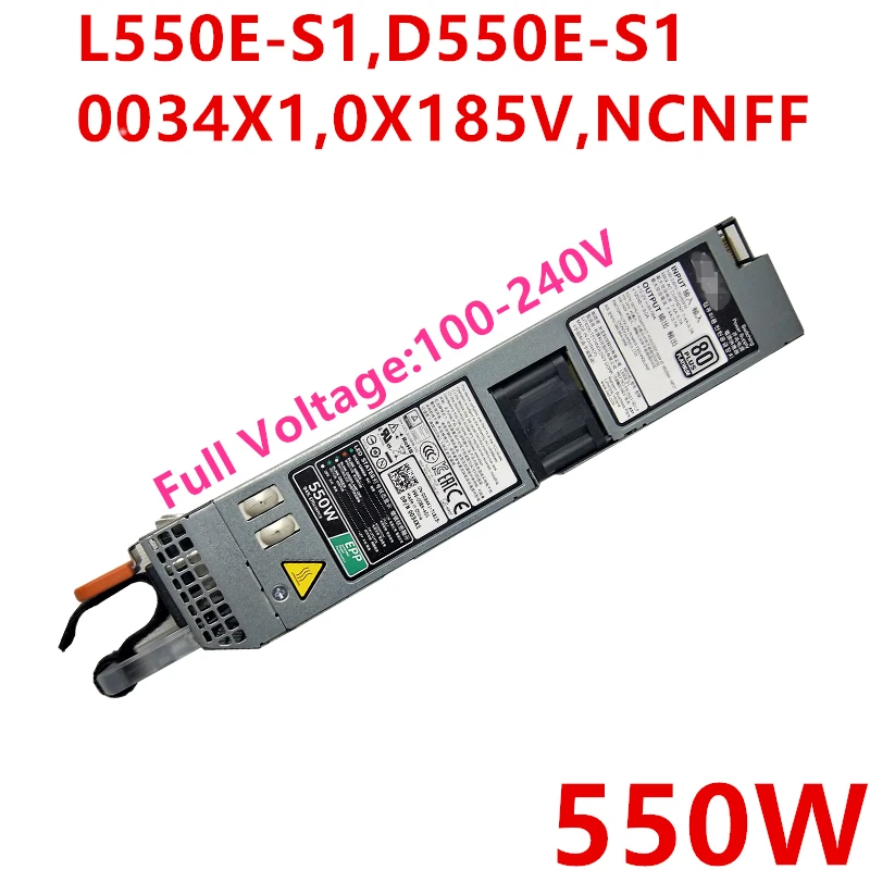 Новый оригинальный блок питания для ноутбука Dell R430 R330 DSS1500 550W Питание L550E S1 D550E 0034X1