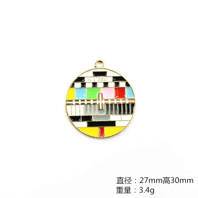 

10pcs TV Show Enamel Charms Gold Tone Oil Drop Pendant DIY Bracelet Womens Necklaces Jewelry DIY Making