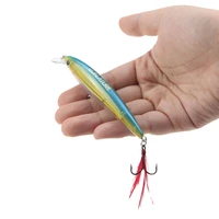 runature minnow floating lures summer fishing tackle artificial minnow topwater pencil baits river fishing items