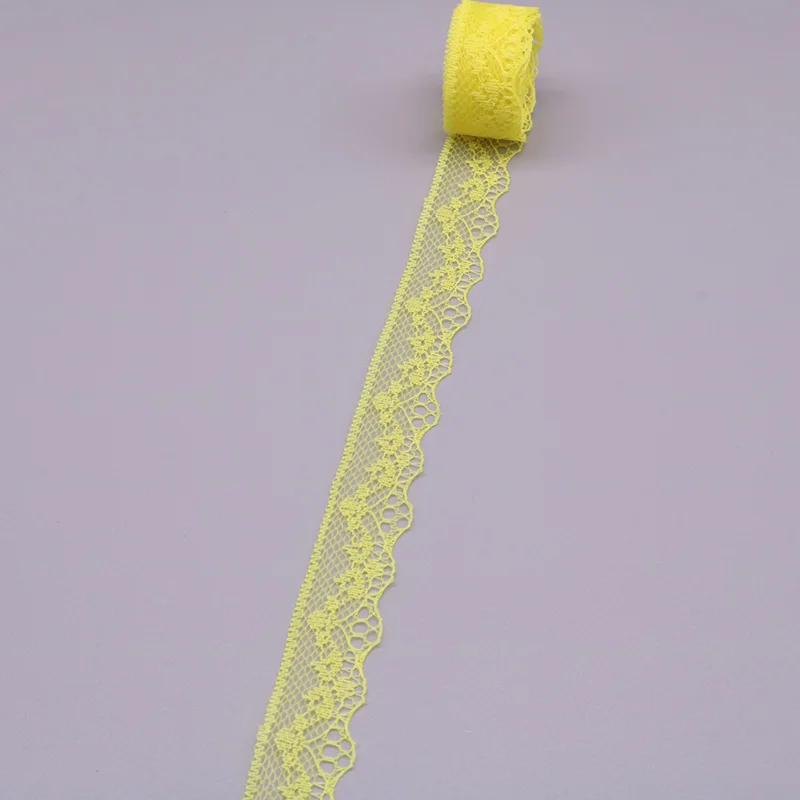 Лента кружевная с вышивкой 10 ярдов 20 мм | Дом и сад