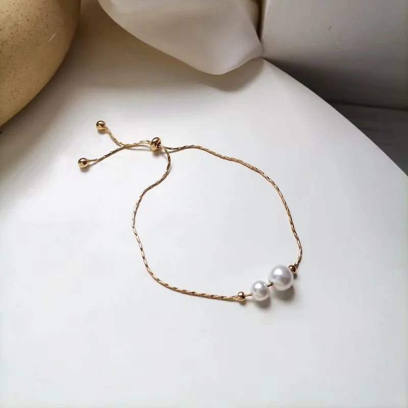 

New Trend Pearl Pendant Bracelet For Women Fashion Bts Simple Temperament Bracelet Femme Charm Party Jewelry