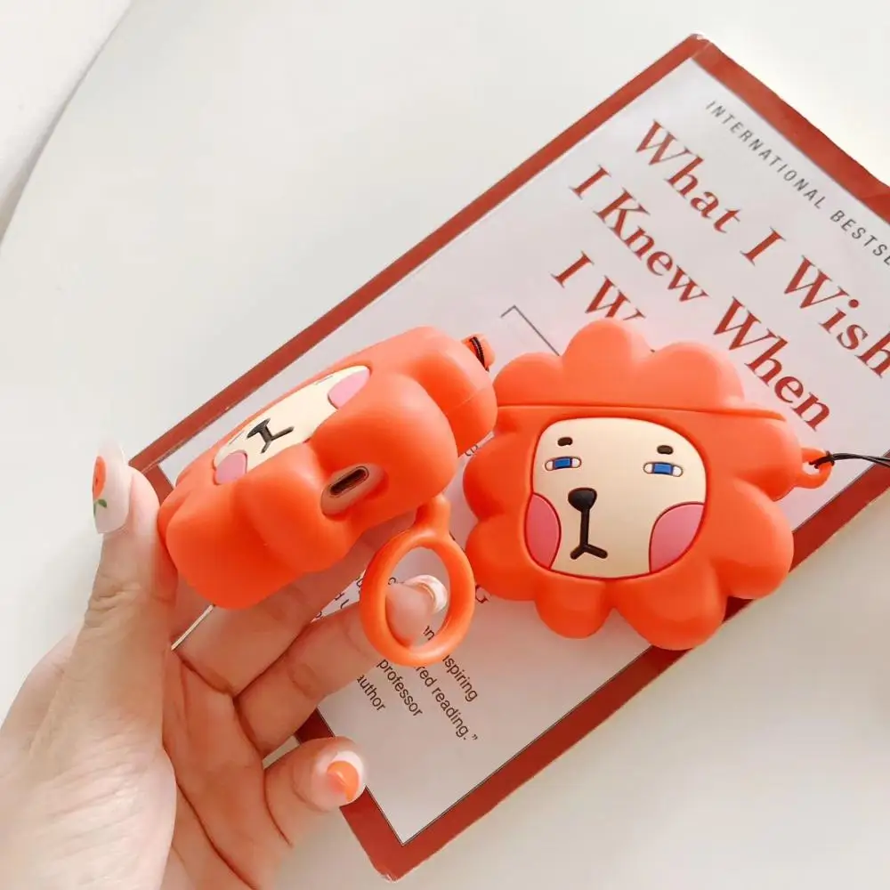 GOOYIYO-для Airpods 1 2 силиконовый чехол наушники-вкладыши зарядная коробка мягкий