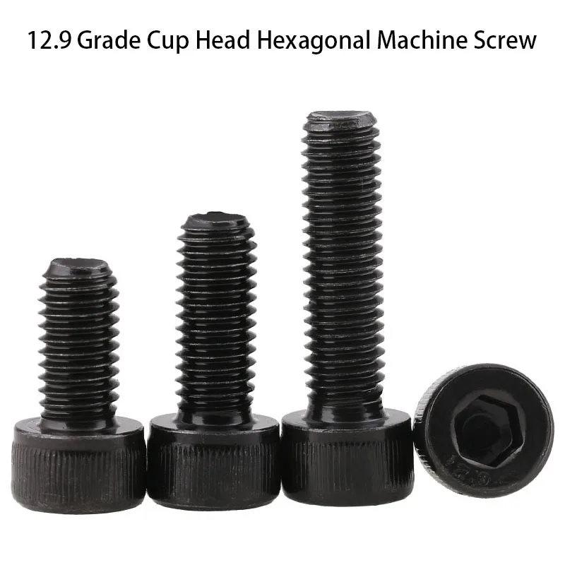 

DIN912 Promotion Grade 12.9 High Strength Cup Head Hexagon Socket Head Screw Black Cylinder Head Bolt M22-m24 1Pcs