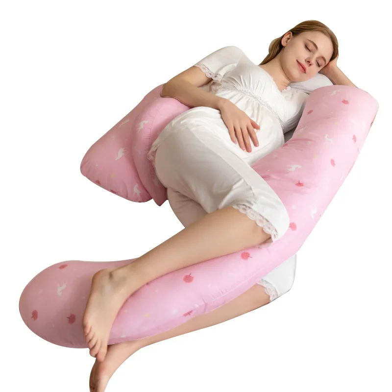 Breathable Maternity Nursing Sleeping Pillow For Side Sleeper Pregnancy Pillow Waist Lumbar Support Pregnant Cushion