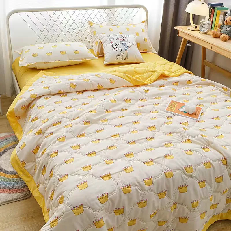 Одеяло летнее мытое одеяло Кондиционер мягкое тонкое для кровати новорожденных