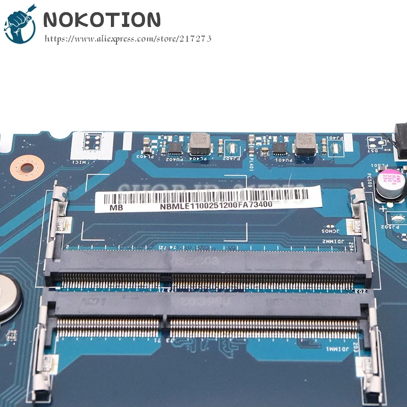 Материнская плата NOKOTION для Acer aspire материнская ноутбука DDR3 R7 M265 A8 CPU видеокарта Z5WAK