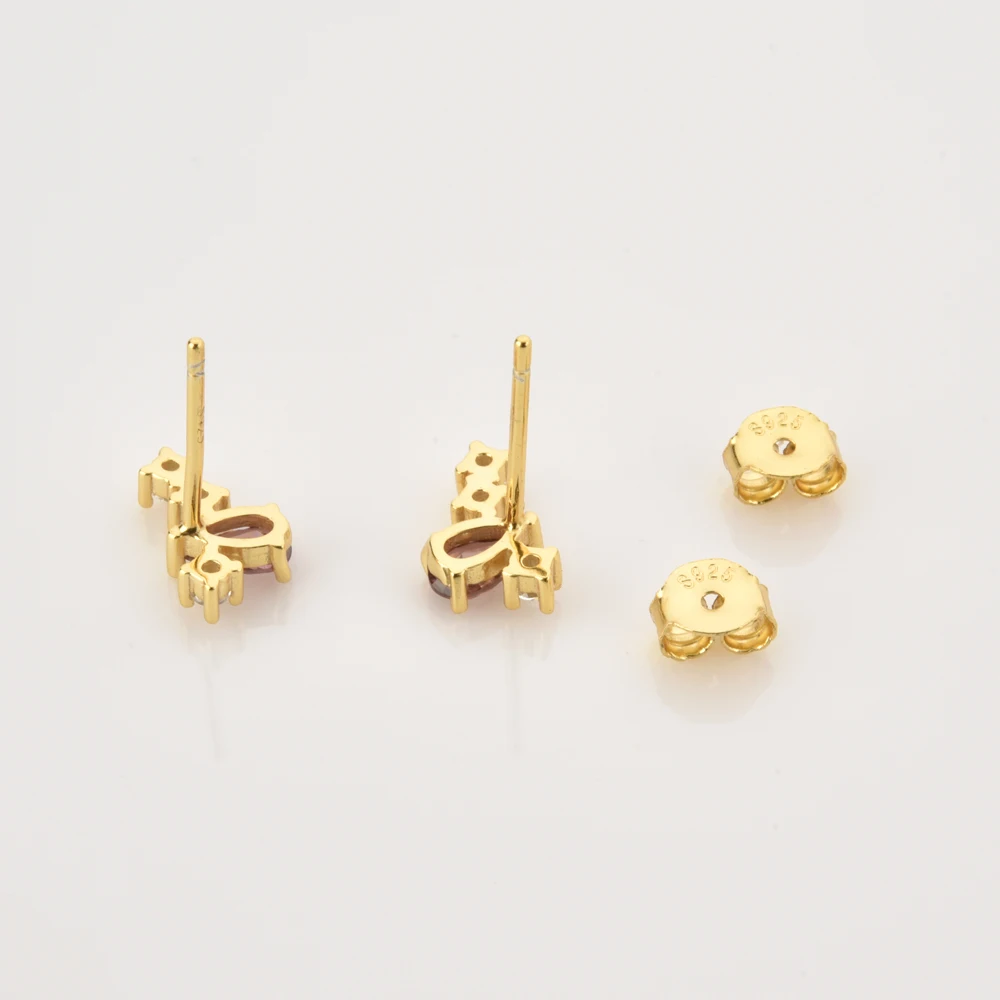 Серьги-гвоздики женские под серебро 2021 пробы | Украшения и аксессуары