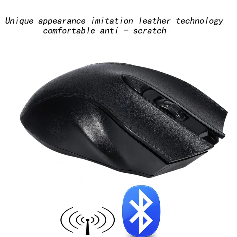 Удобная беспроводная Bluetooth мышь игровая оптическая 1600 DPI портативная