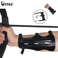 ueasy leather archery equipment arm guard protection forearm safe adjustable bow arrow hunting shooting training accessories