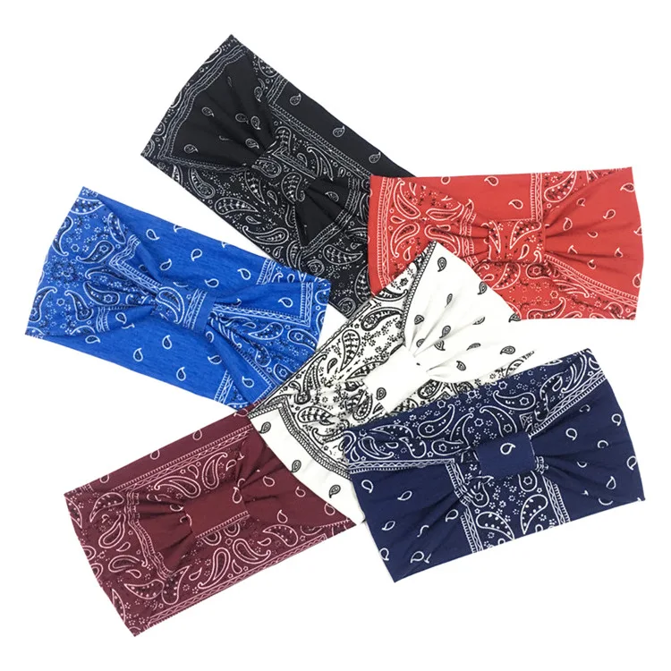 Новый женский головной убор кешью повязка на голову с цветком женские аксессуары