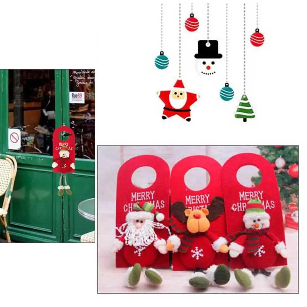 Дверная вешалка Рождественские украшения DIY подвеска на дверь Рождественская