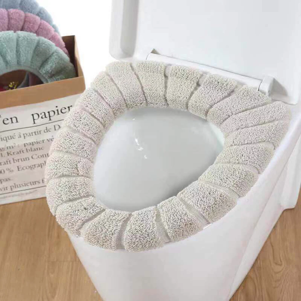 Эластичный толстый чехол для унитаза моющийся туалет крышка аксессуары ванной