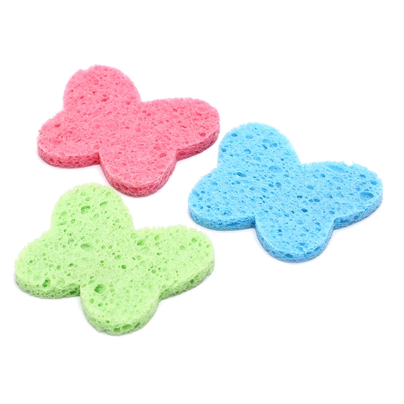 3 шт./2 шт. натуральная древесная волоконная Очищающая губка для отшелушивания Puff