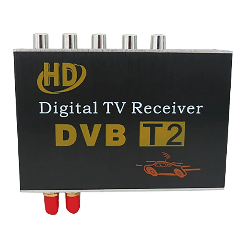 M 718 антенна 2 тюнер Автомобильный HD DVB T2 4 видео выход автомобили цифровой ТВ
