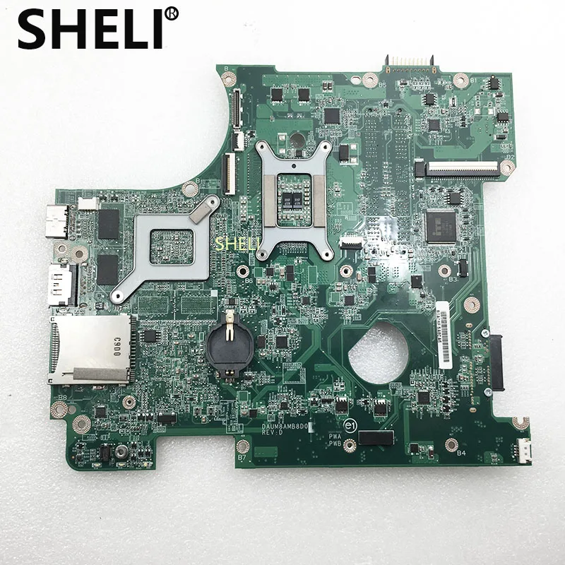 SHELI для DELL CN 0CG4C1 DAUM8AMB8D0 материнская плата N4010 ноутбука PGA989 HM57 HD5470M 1G DDR3 100%