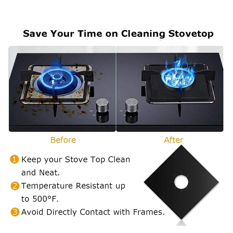 6 шт. крышек для газовой горелки + 2 силиконовых кухонной плиты многоразовые