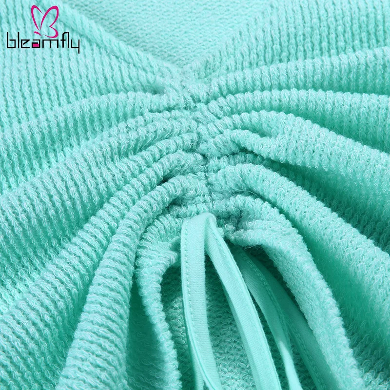 Новый однотонный зимний осенний Женский вязаный свитер с v-образным вырезом и