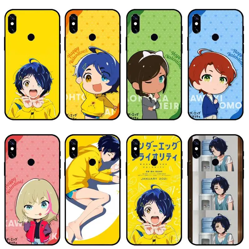 

Anime wonder egg priority cute girl Phone Case For Xiaomi Redmi 7 8 9t a3Pro 9se k20 mi8 max3 lite 9 note 9s 10 pro cover