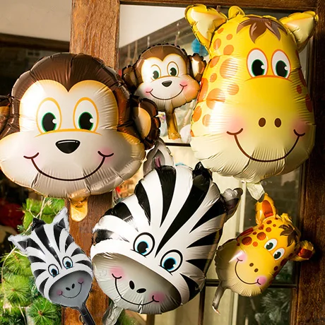 50 шт небольшие для вечеринки в стиле сафари воздушный шарик из фольги форме