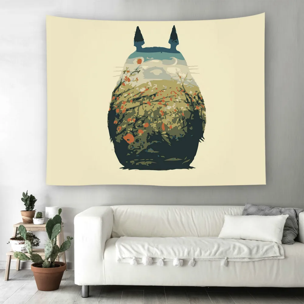 Гобелен с милым котом настенное украшение для дома пляжное полотенце одеяло