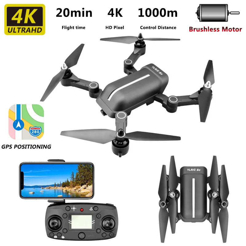 

Hot BYGLTY 5G Intelligent Positioning Drone Quadcopter with Camera Ultra Long Endurance Aircraft Professional Aerial Photography