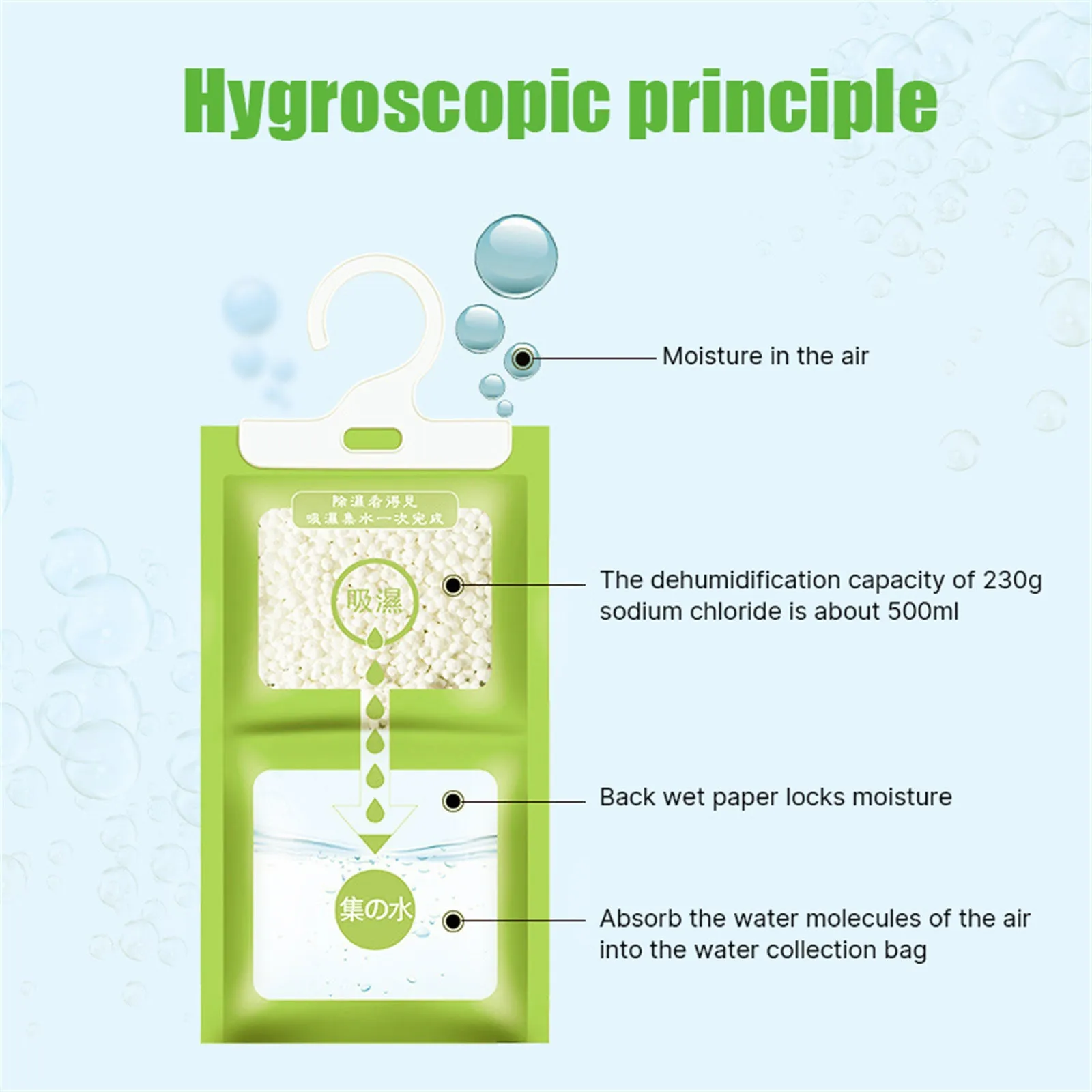 230g Hanging type closet damp proof bag cabinet dehumidification desiccant moisture absorption mildew |