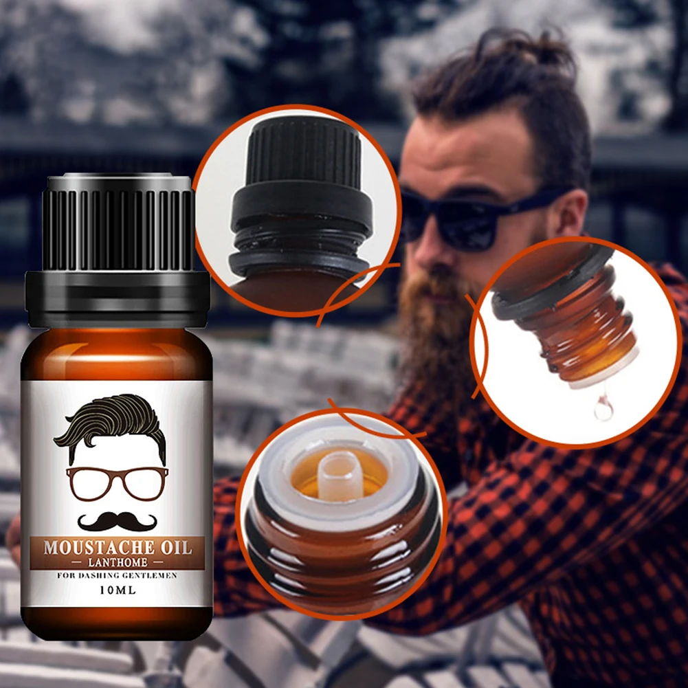 10 мл мужское масло для бороды эфирное усов роста питательное сглаживающее