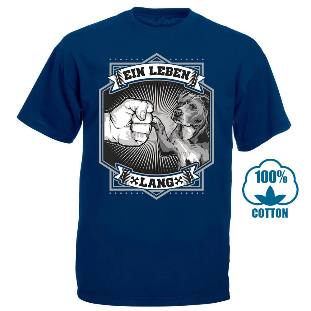 Футболка американский стаффордширский терьер Шварц Размеры s m l Xl Xxl 3Xl футболка с принтом короткий рукав Повседневная О образным вырезом хлопок - Цвет: Тёмно-синий