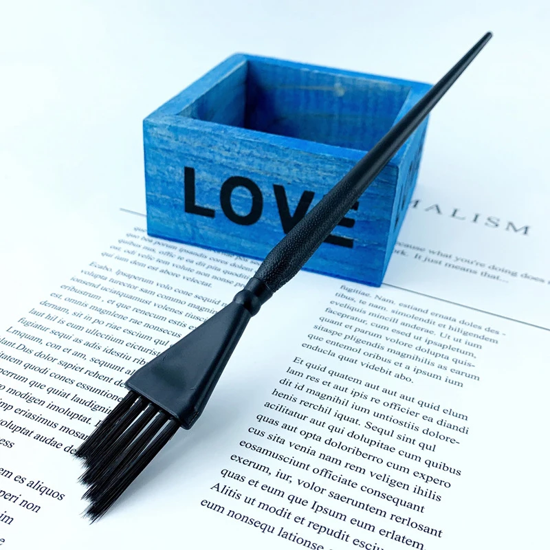 3 шт./компл. Мини Размер косая щеточка для окрашивания волос маленькая краска