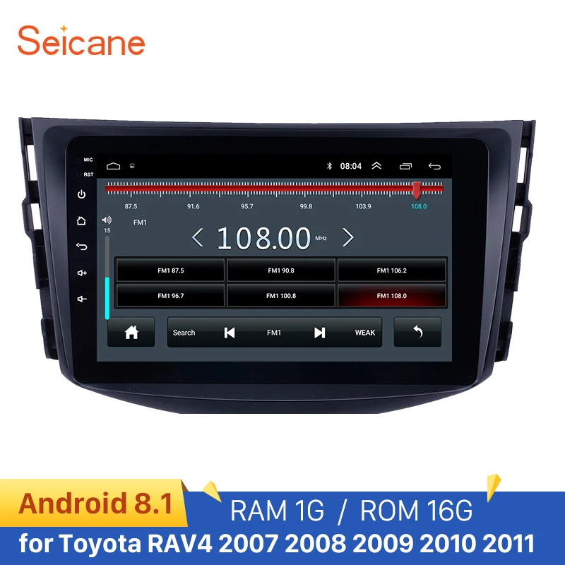 Seicane 2din автомобильный стерео GPS Navi Android 9 1 автостерео радио для Toyota RAV4 2007 2008 2009 2010 2011