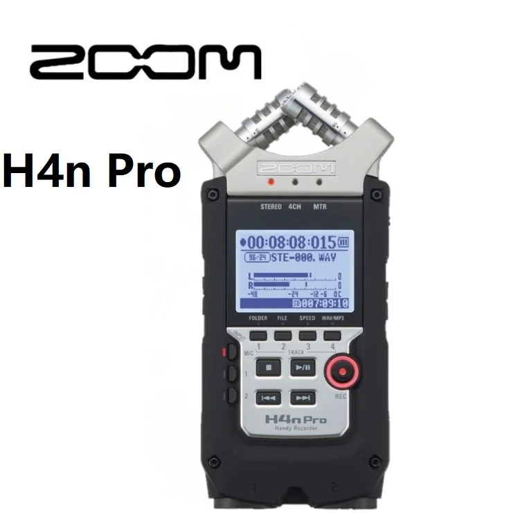 Горячая новинка ZOOM H4n PRO профессиональный ручной цифровой рекордер четырехтрековый портативный рекордер H4Npro записывающая ручка - Цвет: ZOOM H4n Pro