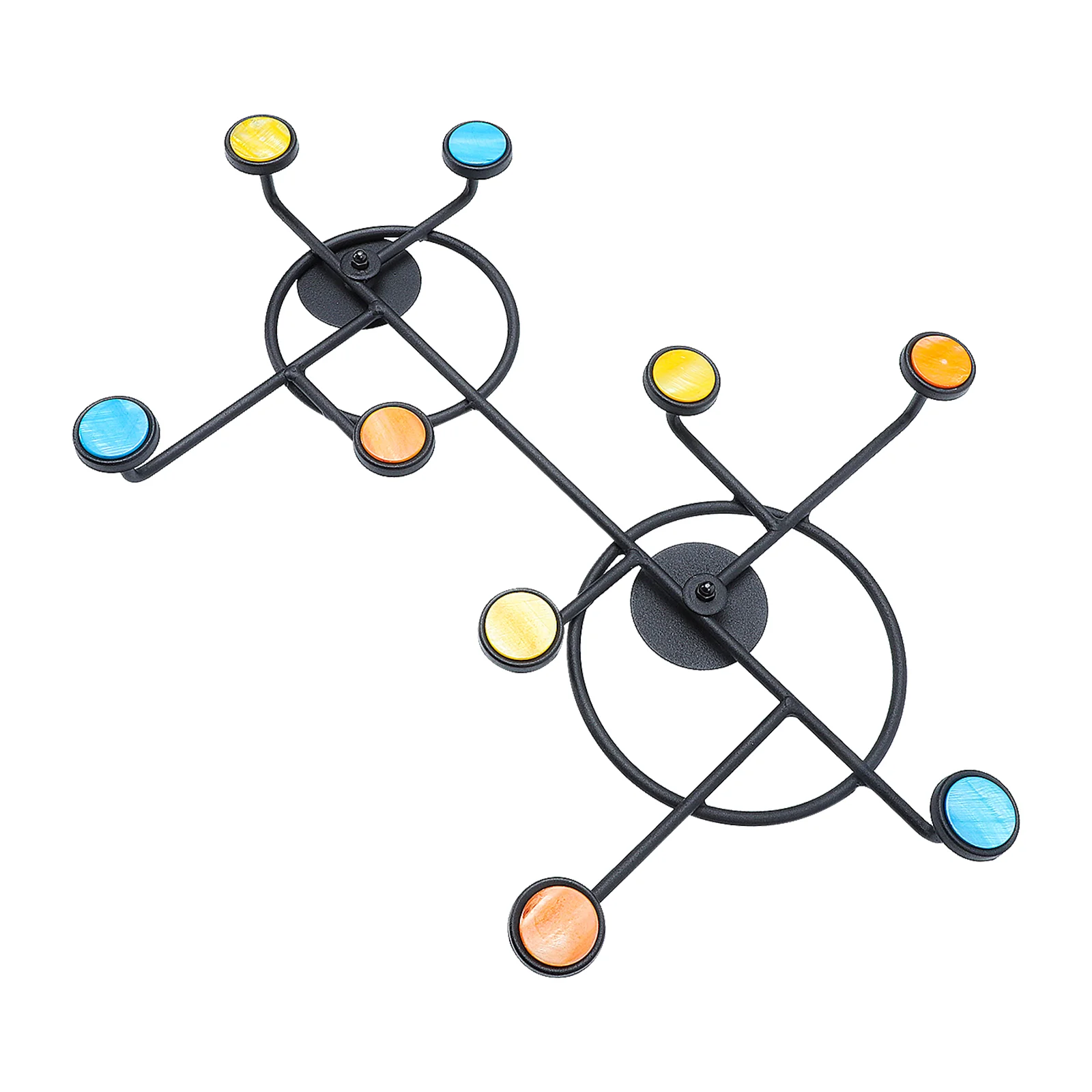 

1 шт. креативный железный крючок, настенный крючок в скандинавском стиле, крючок без гвоздей, вешалка для одежды с винтами