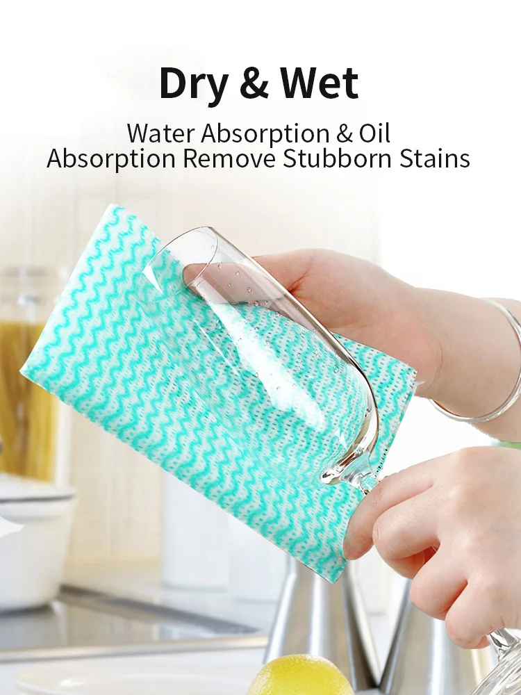 

Kitchen Anti-grease Wiping Rags Efficient Super Absorbent Microfiber Cleaning Cloth Home Washing Dish Dish Washing kitchen towel