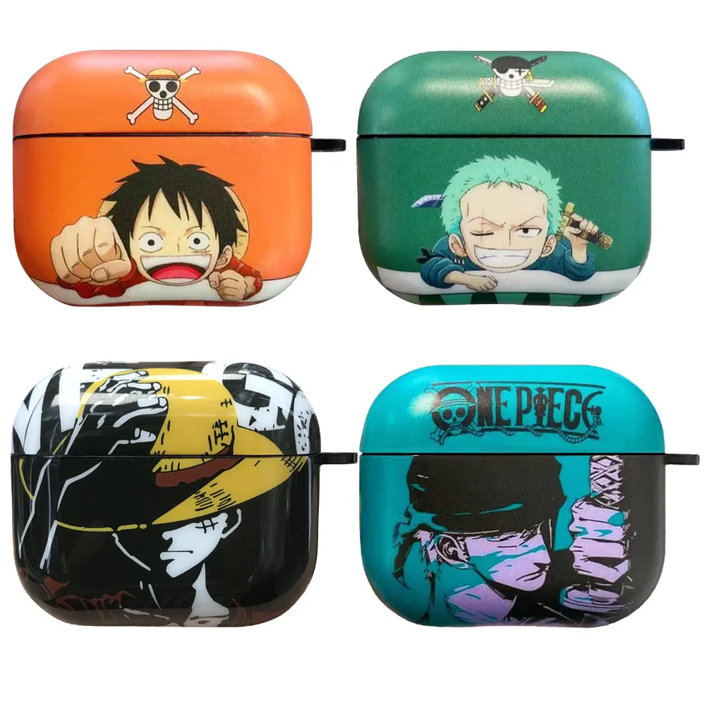 

Bandai Anime Zoro Luffy Earphone Cover For Airpods 1/2/pro Catoon ONE PIECE Wireless Bluetooth Headset IMD Slim Shell