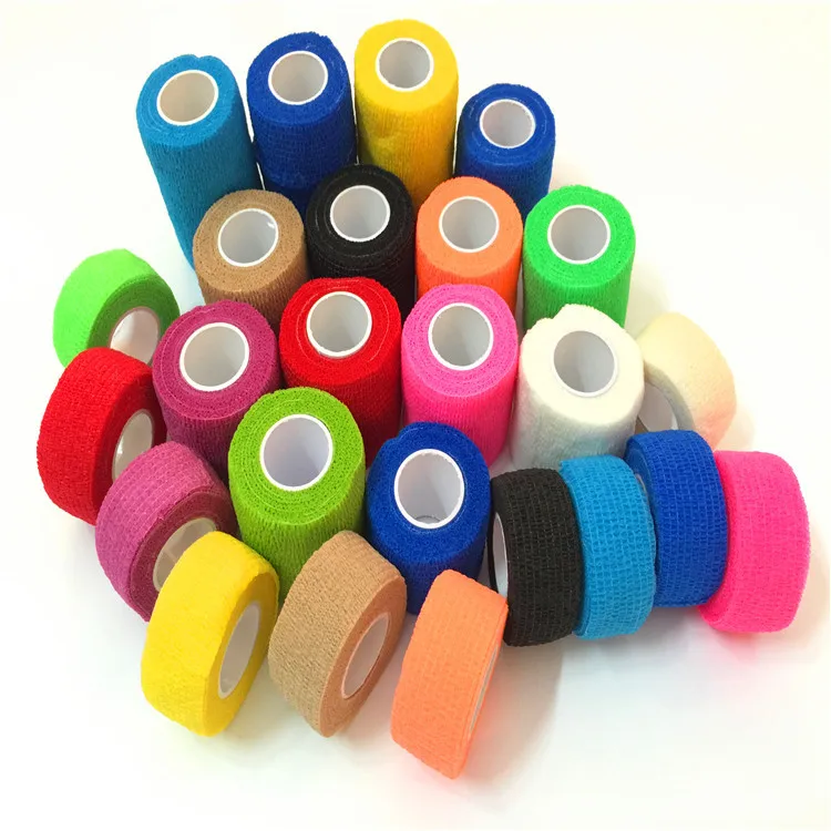 

5cm*4.5m Colorful Elastoplast Self Adhesive Elastic Bandage Tom's Hug Sports Knee Finger Ankle Palm Shoulder Athletic Wrap Tapes