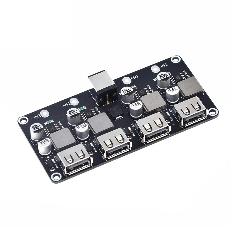 

QC3.0 QC2.0 USB Fast Charger Board 4XUSB Port DC-DC Converter DC12V-30V To DC 3-12V Charging Circuit Module