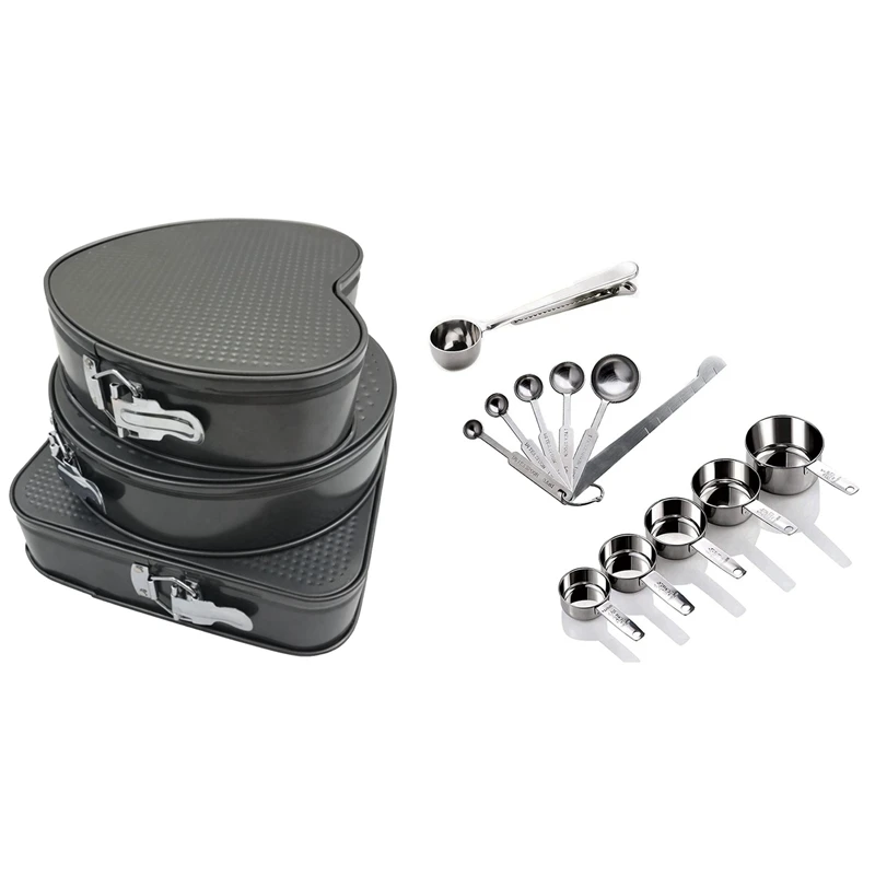 

12 мерных стаканчиков и ложек, 5 стаканчиков и 6 Штабелируемых ложек и 3 шт./набор