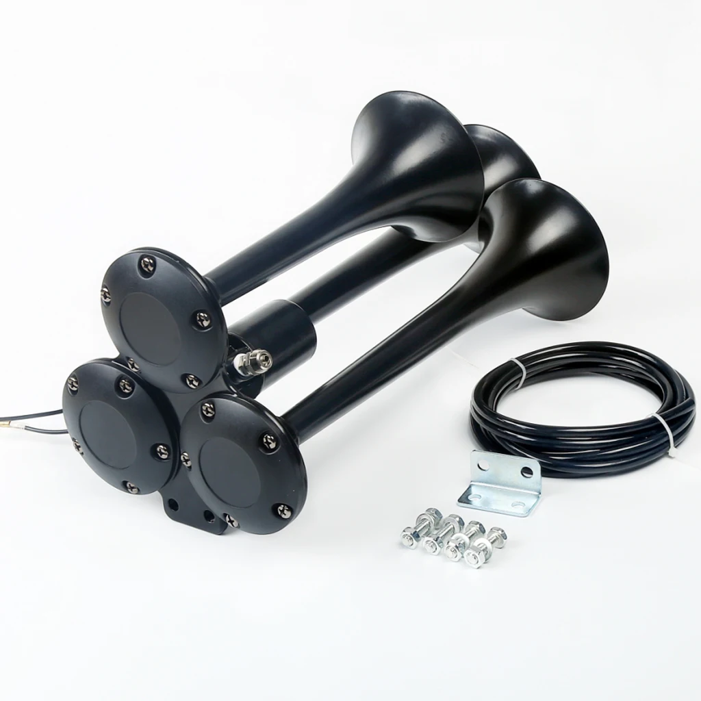 12V 150db громкий 3 трехместных значение труба воздушного рога автомобиль грузовик