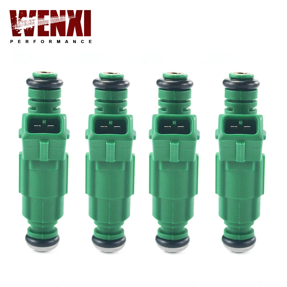 

Топливный инжектор с высоким потоком 0 280 155 968, 4 шт./лот, 0280155968 куб. См, куб. См, зеленый цвет, для Volov, совместим с VN, для топливного инжектора Audi ...