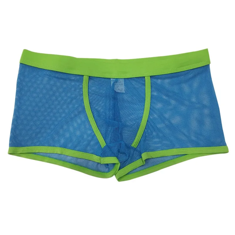 Сексуальное Сетчатое женское белье мужские трусы боксеры удобные Прозрачное