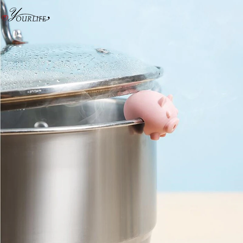 Милый мультяшный силиконовый держатель для кастрюль OYOURLIFE крышки кастрюли