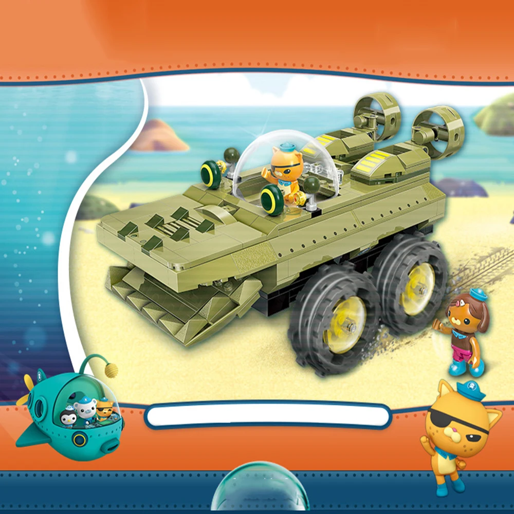 Les Octonauts Octopod Octopus Playset &amp Barnacles kwazii peso Inkling ENLIGHTEN Bricks Kids Toy Building Block Octo-Pod | Игрушки и