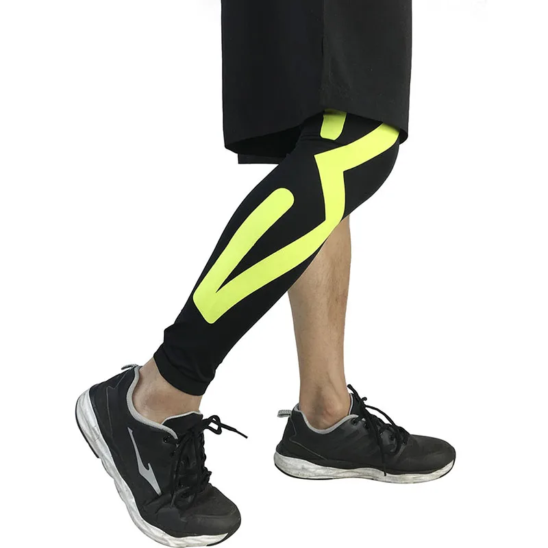 

Дышащие длинные сапоги до колена Гетры спортивная защита сжатия носки для девочек до середины икры рукав волейбол Футбол бег поддержка кол...