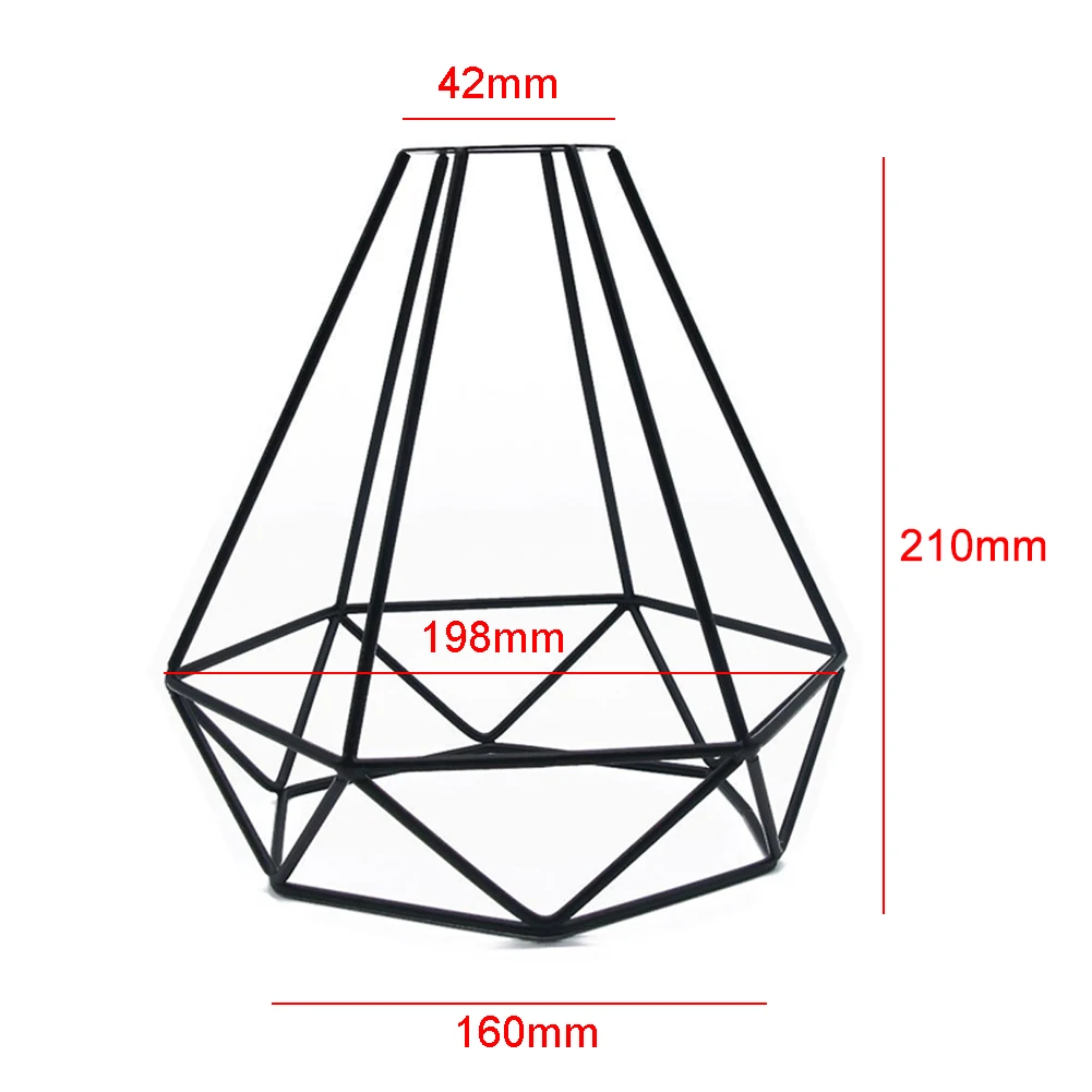 1 шт. Винтаж железная лампа гвардии зажим лампы клетка абажур потолочная