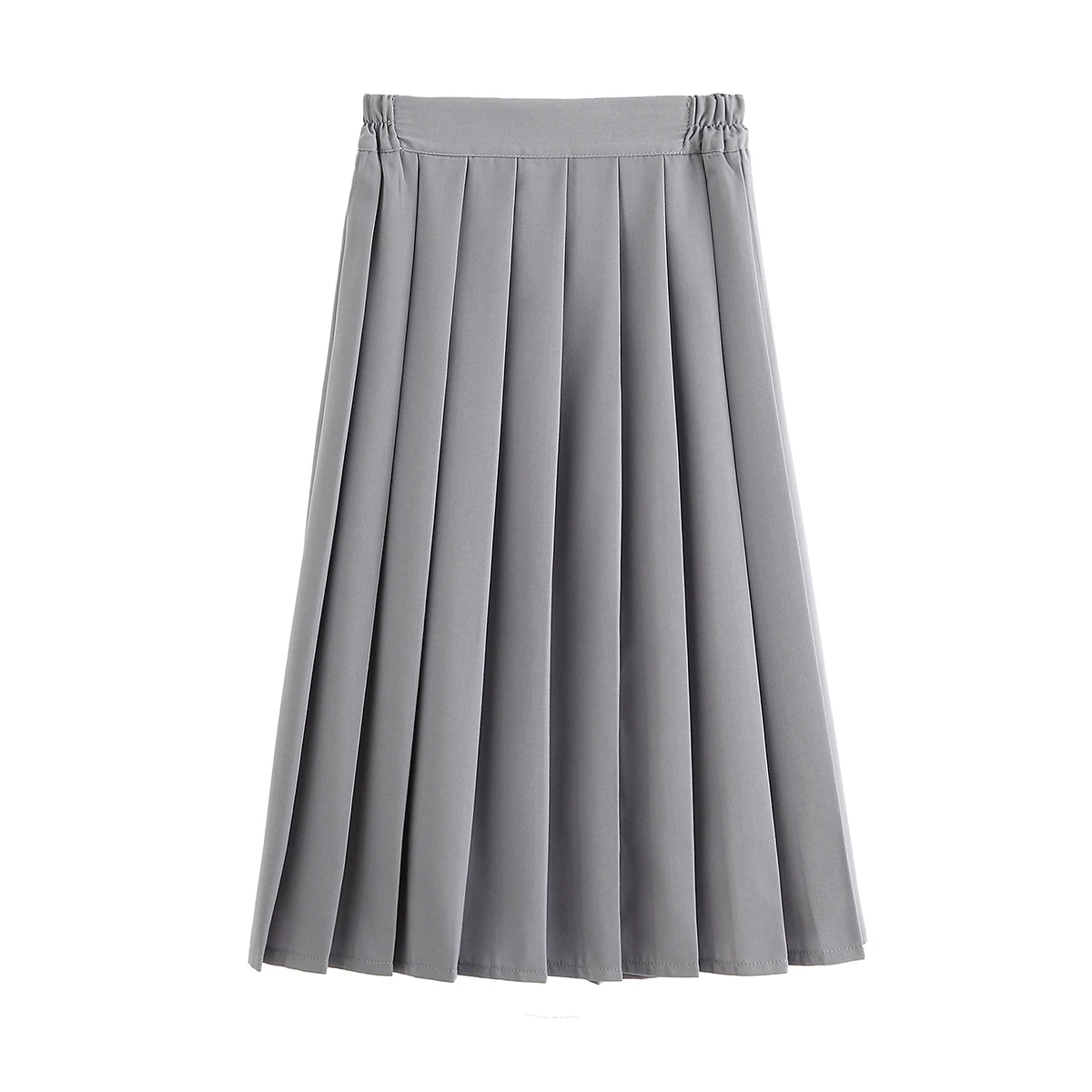 2020 New 5XL High Waist A-Linen Women Pleated Skirt Saia Stretch Plus Size Midi Faldas Jupe Femme | Женская одежда
