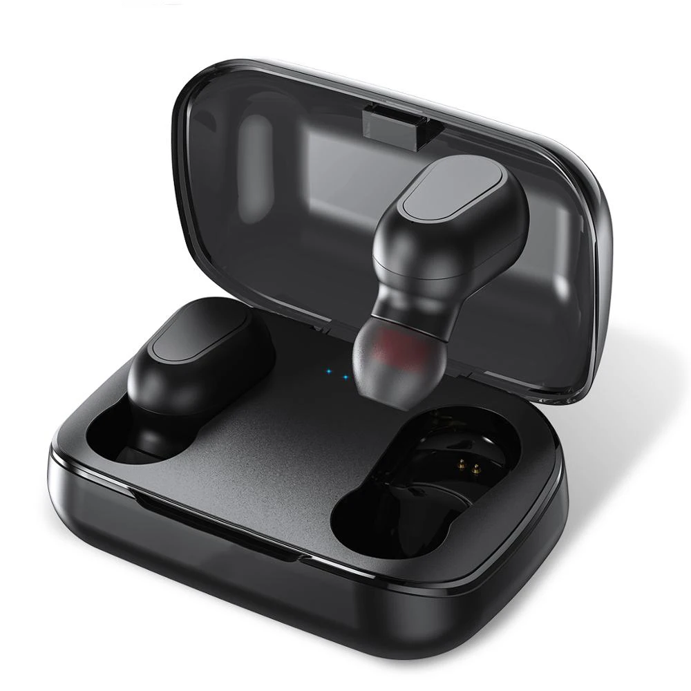 Tkey TWS Bluetooth 5 0 гарнитура светодиодный дисплей беспроводные наушники с микрофоном