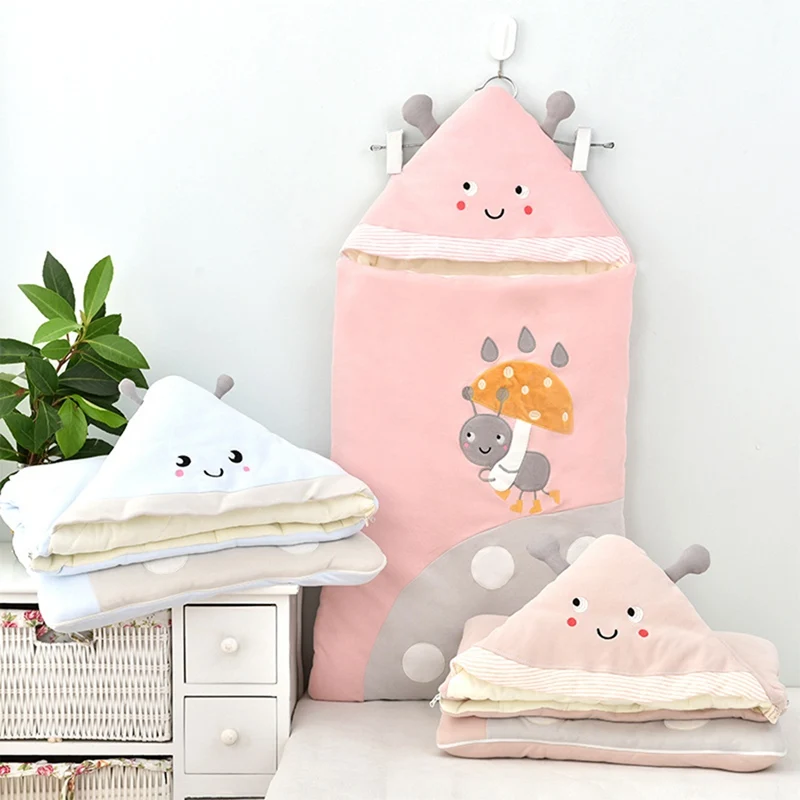 Пеленальное Одеяло с рисунком для новорожденных хлопковый конверт ребенка